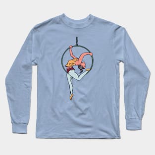 Aerial Acrobat Circus Performer Sketch Long Sleeve T-Shirt